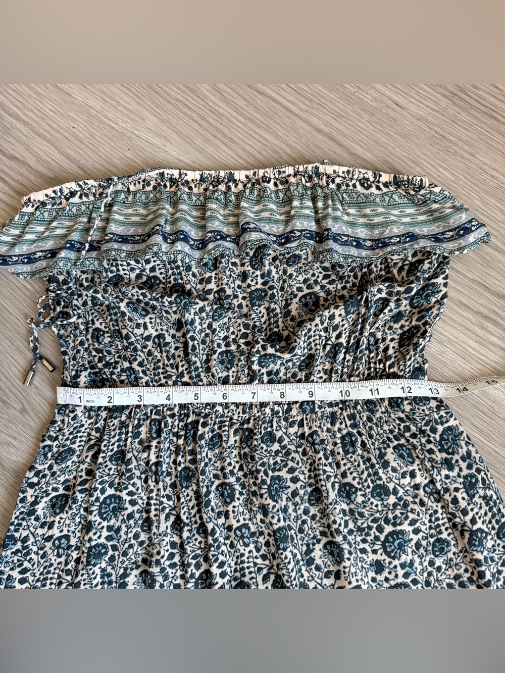 Ba&sh Teresa Midi Dress in Vertdeau Print | Size S / US 4 - Picture 9 of 13